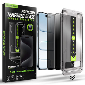 Privacy протектор Techsuit - TitanGlass FullCover за iPhone