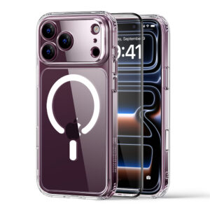 ESR прозрачен калъф за iPhone 17 Pro с повдигната защита около камерата