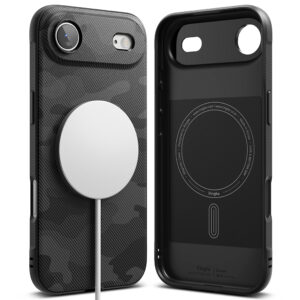 Ringke Onyx Magnetic Camo Black за iPhone Air – предна и задна страна