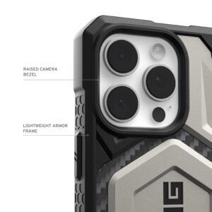 Подсилени ъгли на UAG Monarch Pro калъф за iPhone 17 Pro